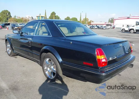 2002 Bentley Continental T из США, поврежденный, VIN SCBZU25E82CX01515